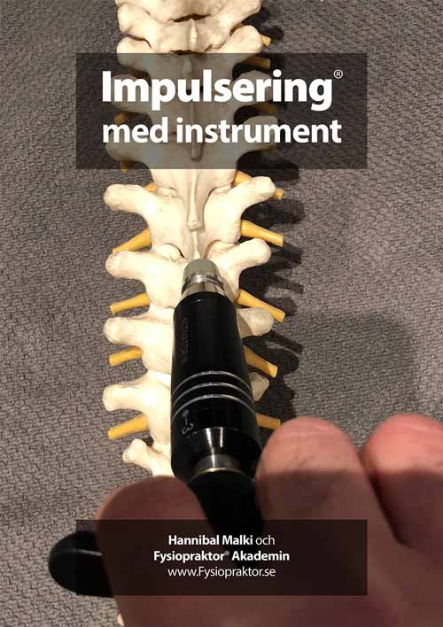 Hannibal Malki, kiropraktor, lär ut hur man använder impulseringsredskap i manuell behandling av ryggraden, bäckenet och armar/händer och ben/fötter